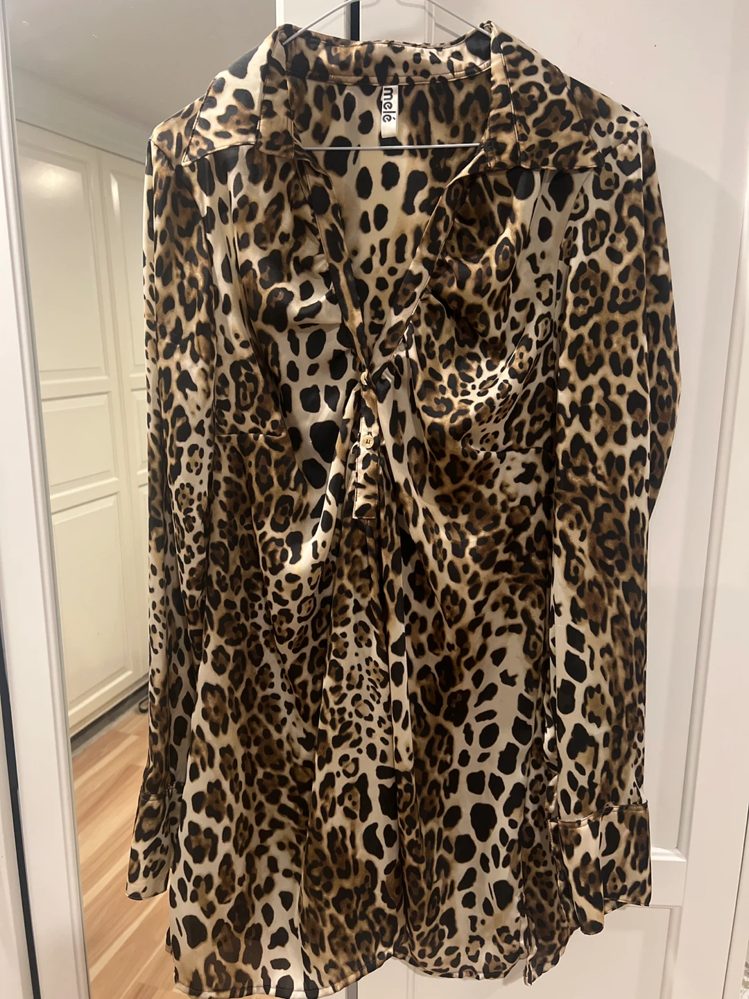 Mele Leopard Print Blouse - Size XL - photo 5