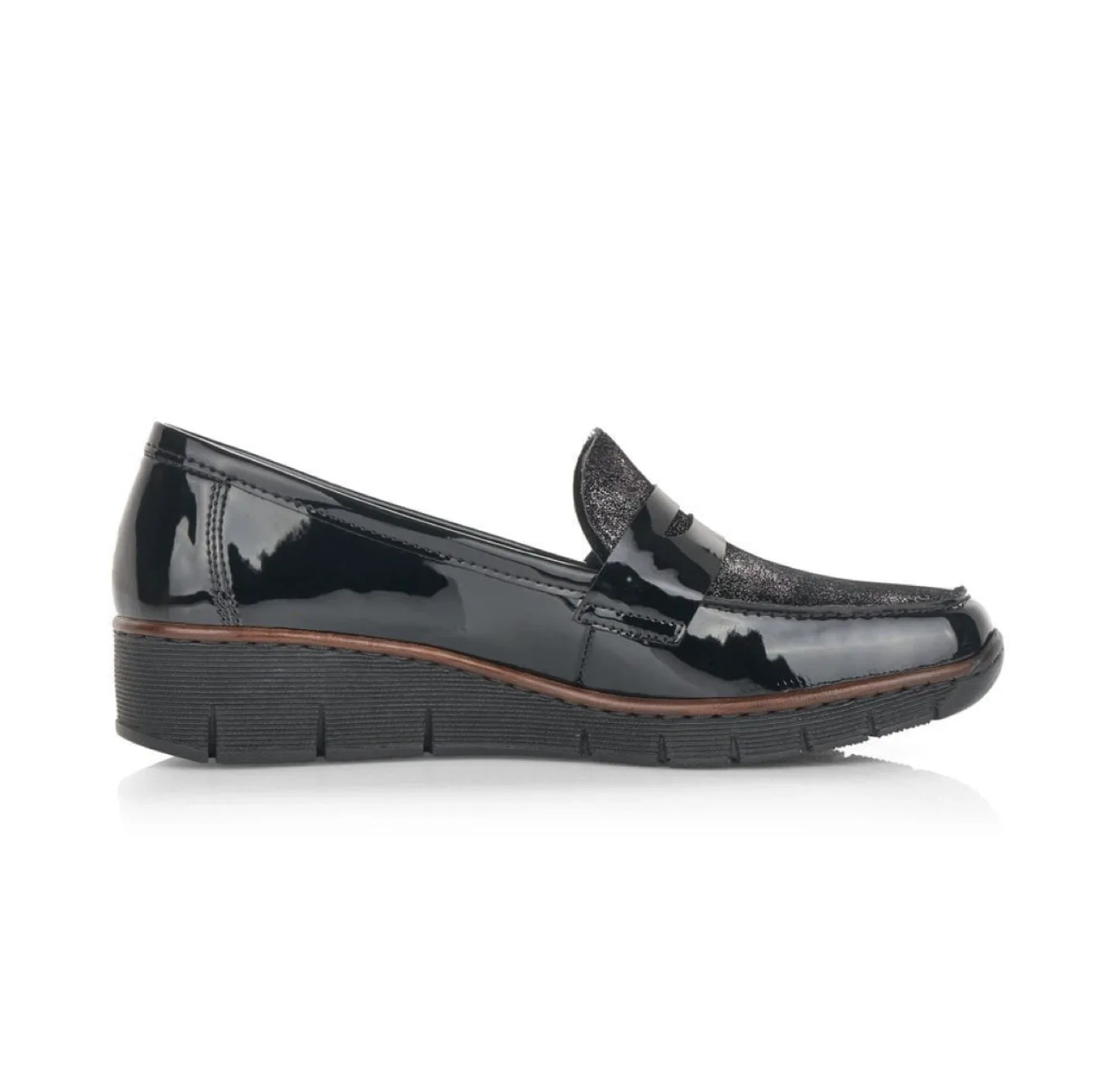 NWOT Rieker Black Loafers - Size 38 🧡 thumbnail
