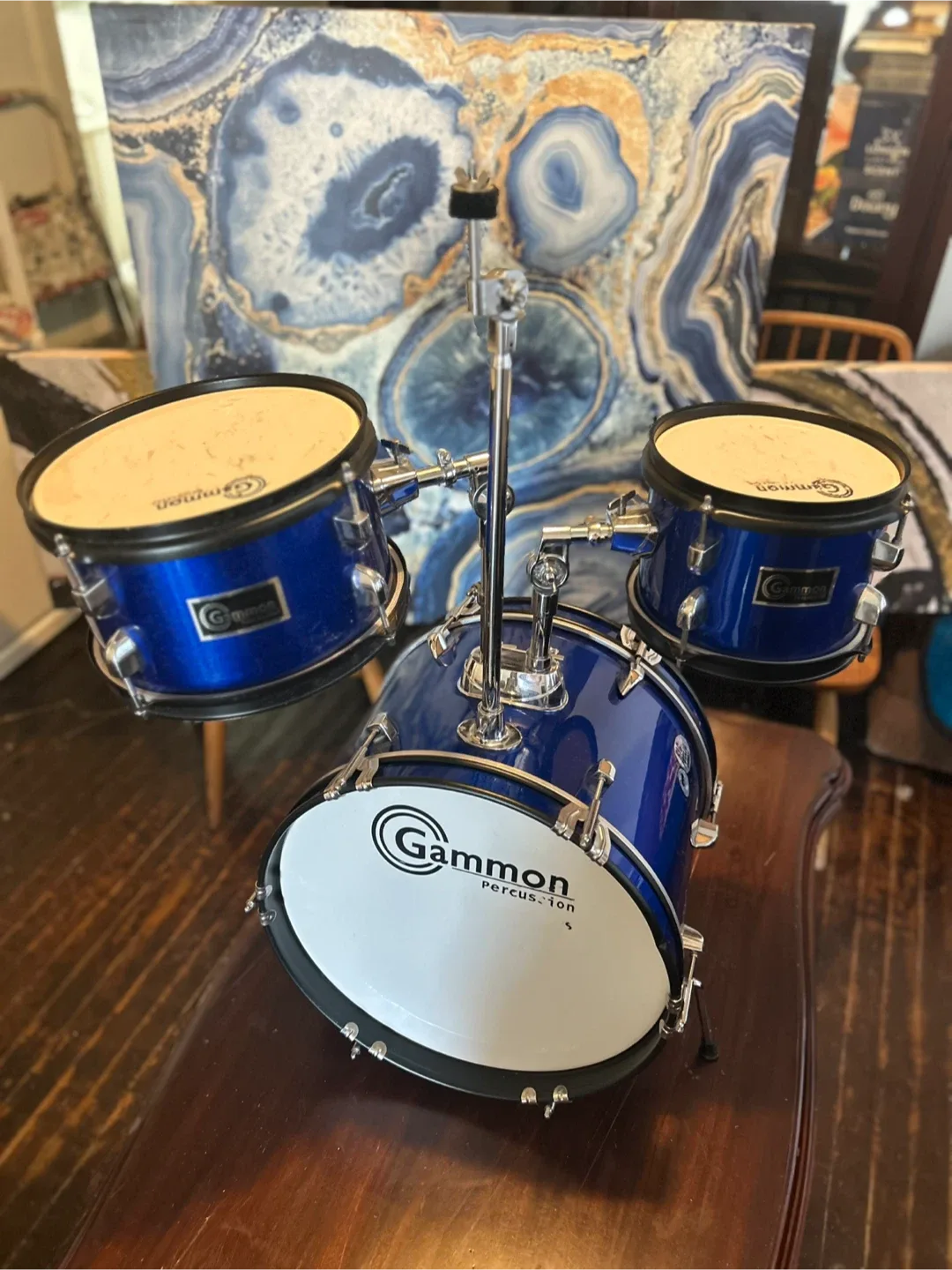 Gammon Percussion Drum Set - Blue image indicator(2)