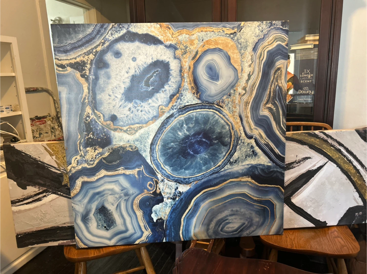 Blue Agate Style Wall Art