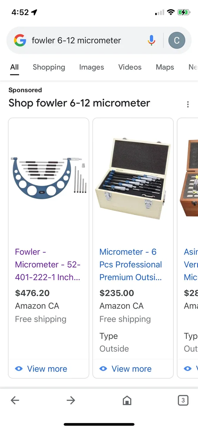 FOWLER 6-12 MICROMETER image indicator(8)