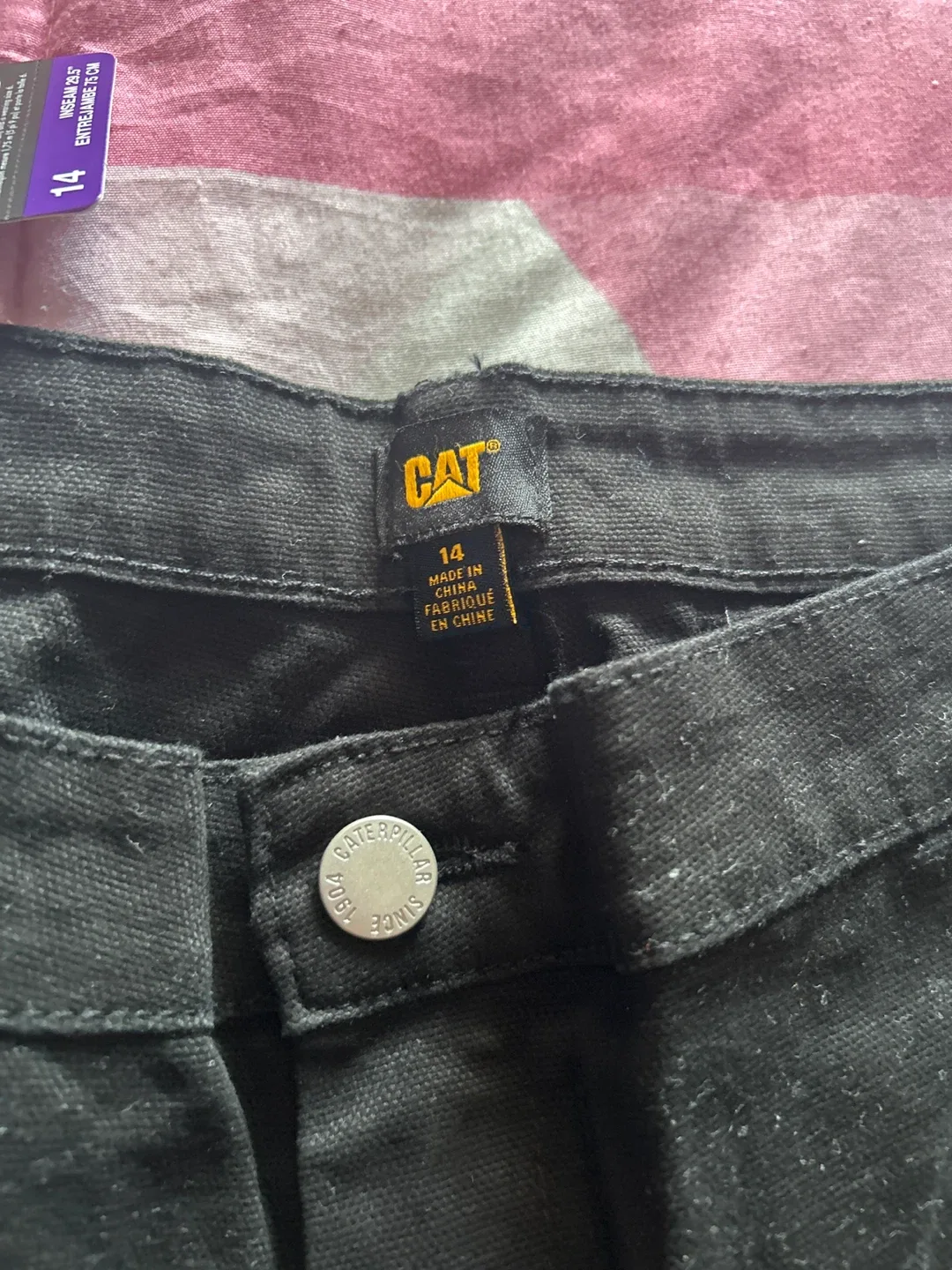 CAT Black Work Pants - Size 14 - New with Tags image indicator(2)