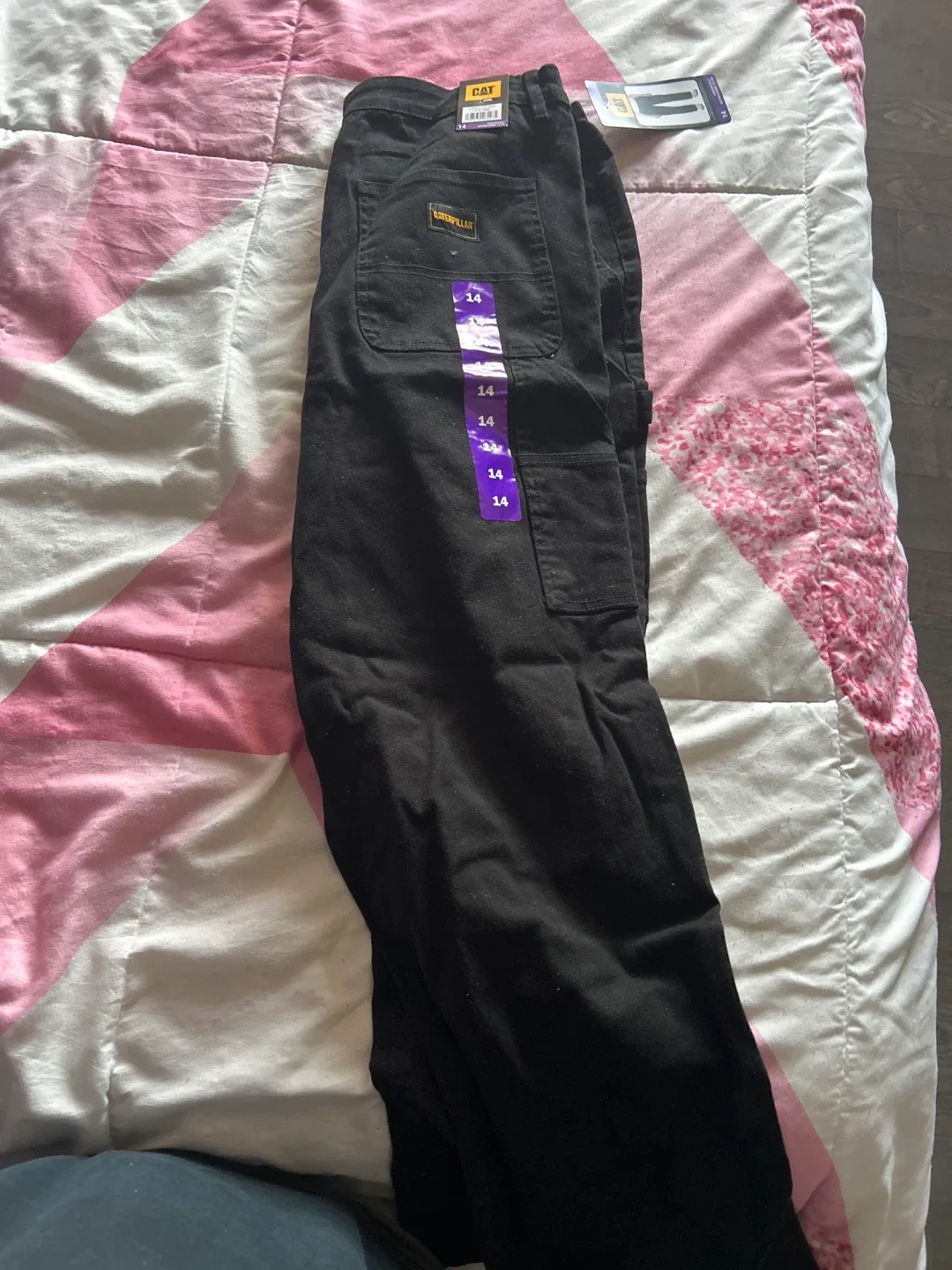 CAT Black Work Pants - Size 14 - New with Tags image indicator(3)