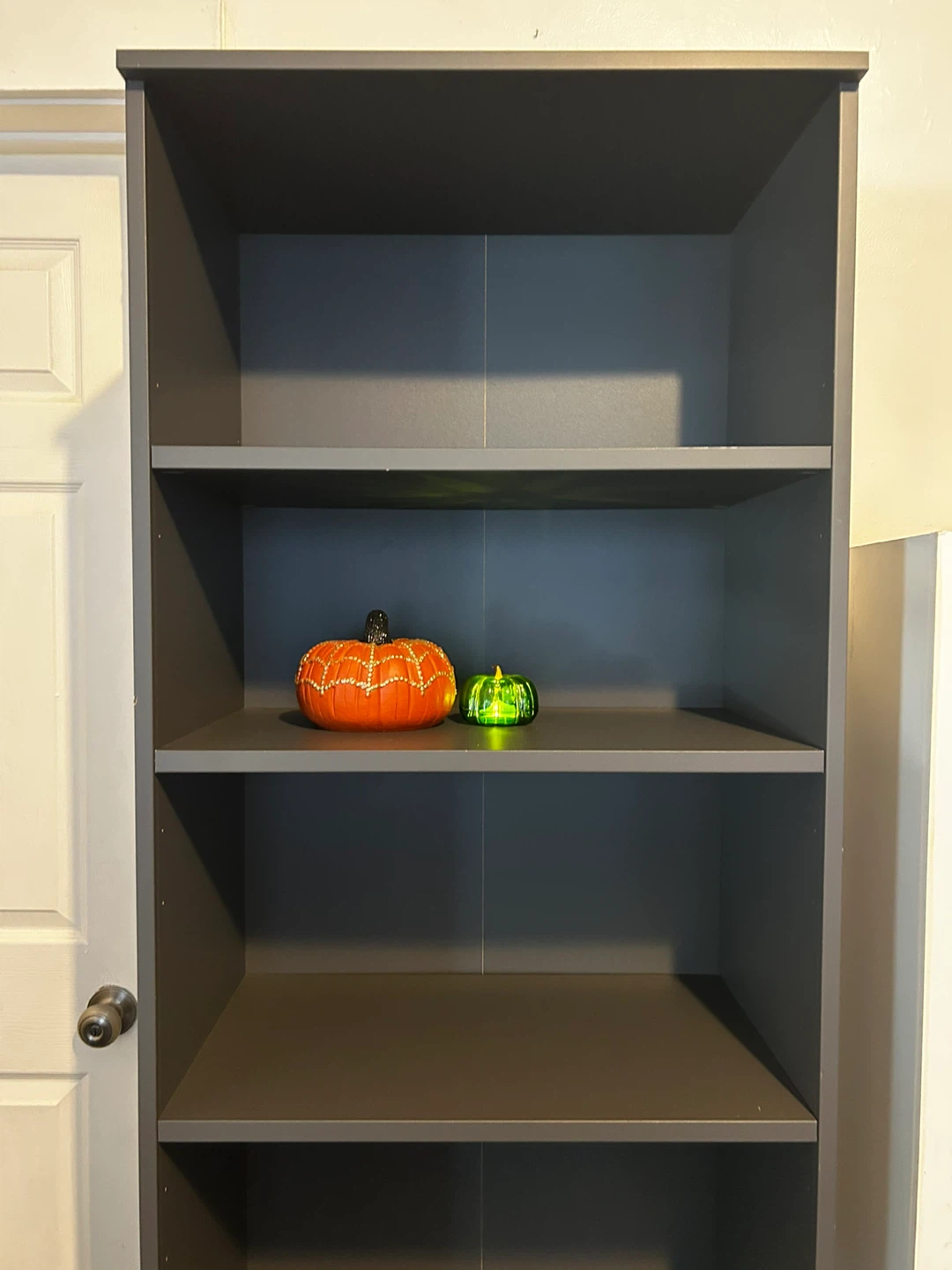 Gray Bookshelf with Drawer - 72" Tall - photo 2