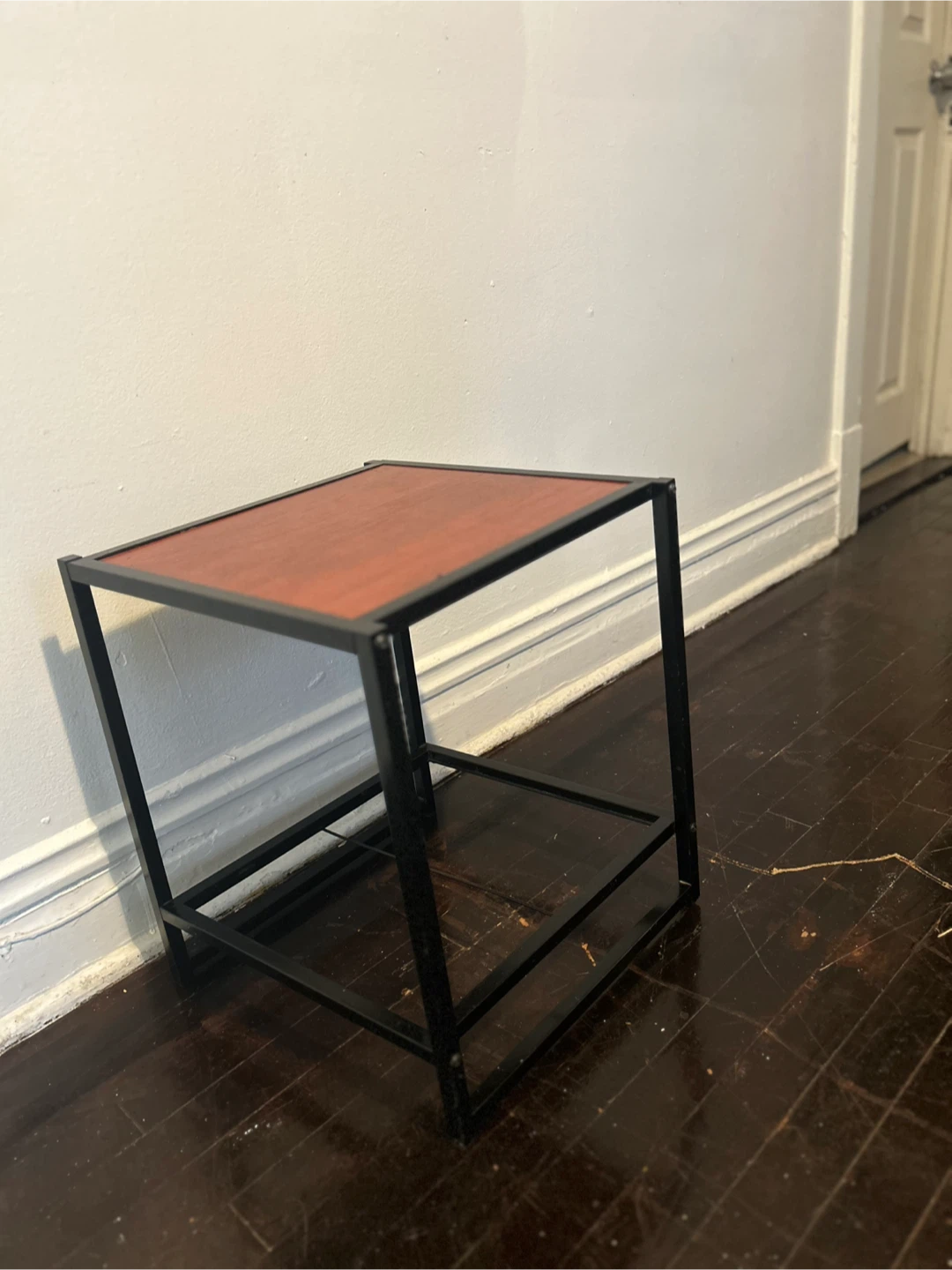 Side Table with Metal Frame
