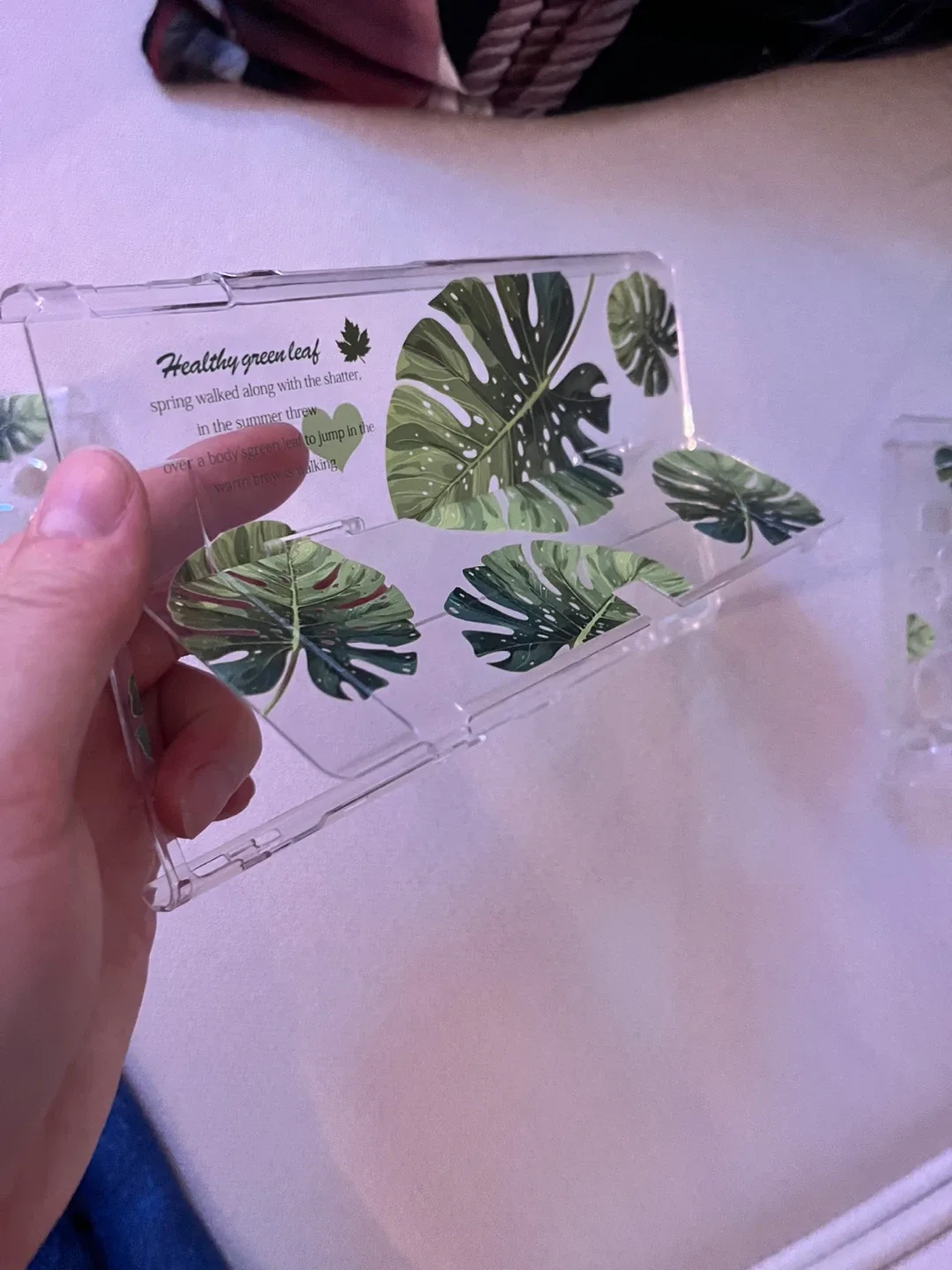 Nintendo Oled Switch Case - Green Leaf Design image indicator(3)