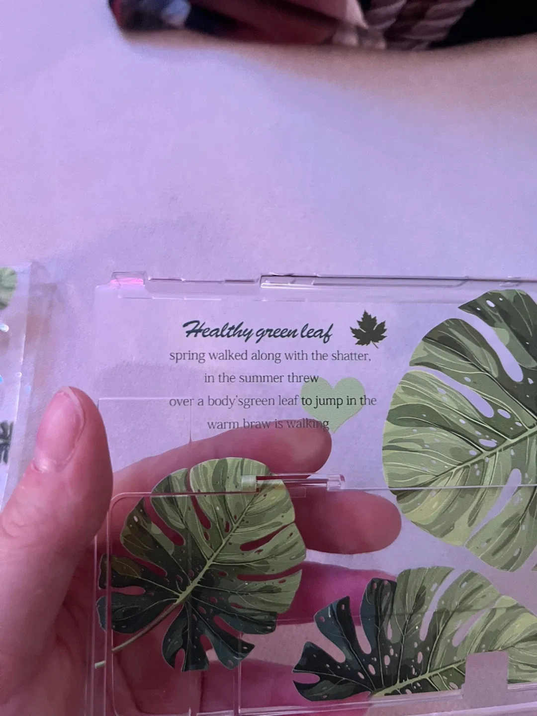 Nintendo Oled Switch Case - Green Leaf Design image indicator(4)