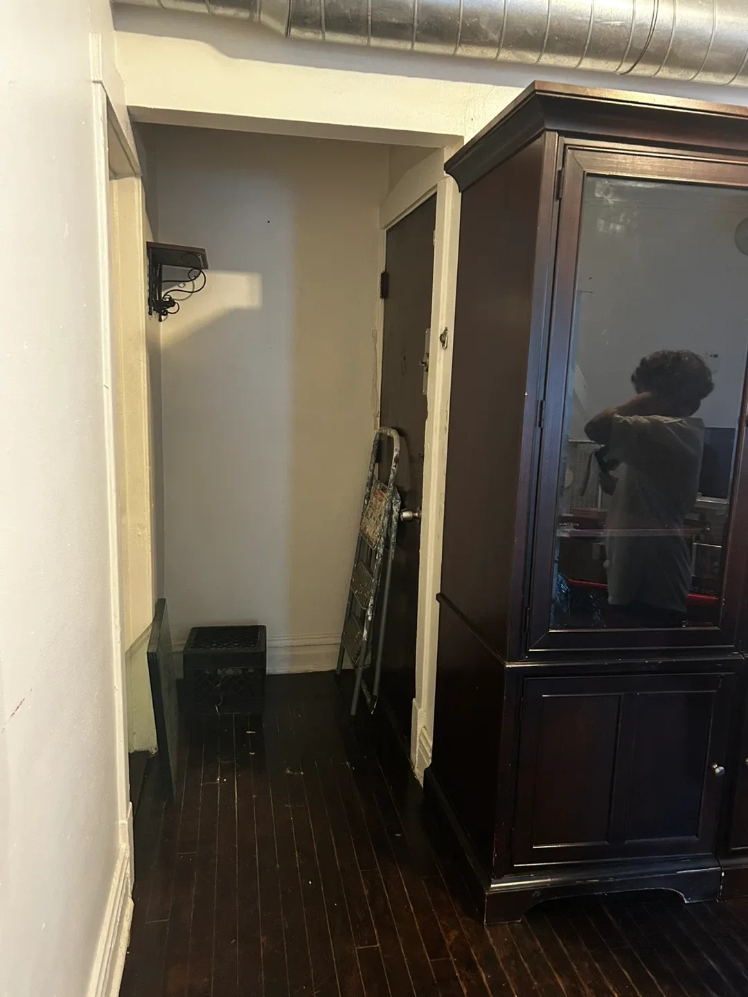 Dark Wood Display Cabinet - 78 inches tall image indicator(4)