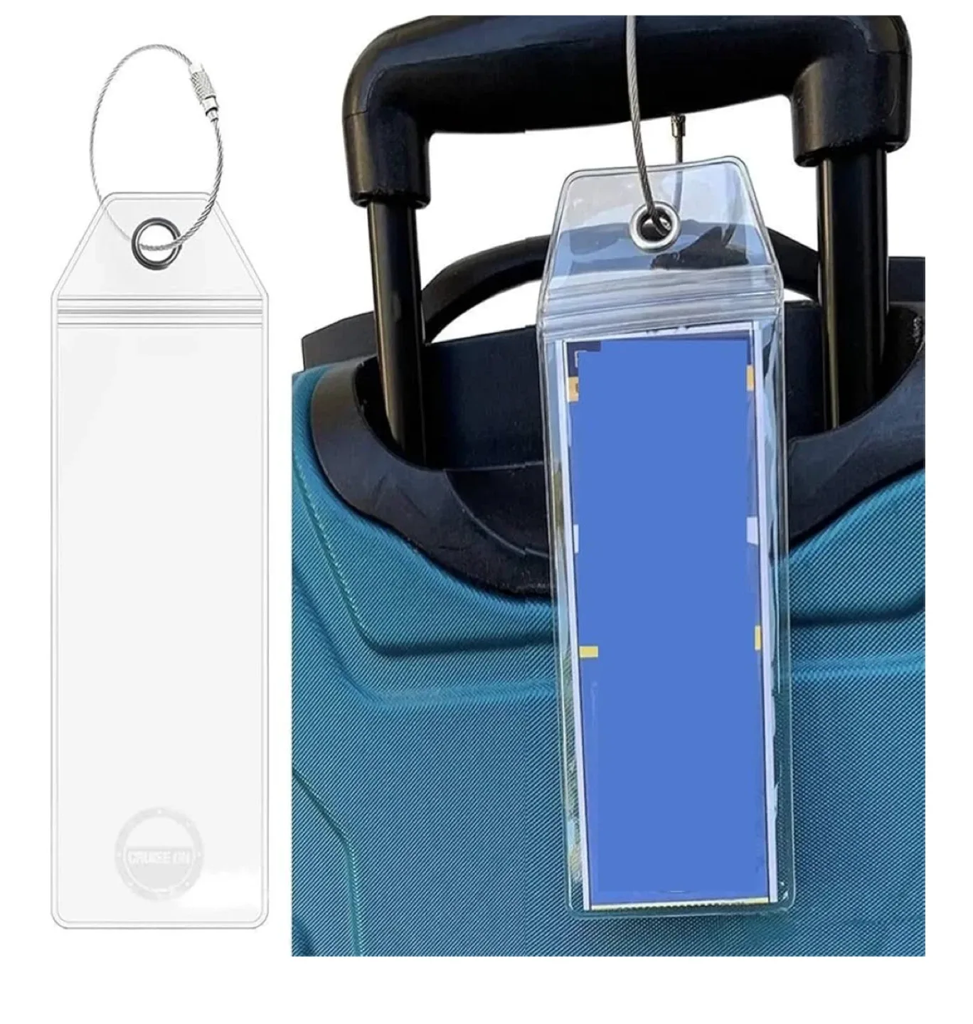 Luggage Tag Holders -8pcs Zip Seal Pouch image indicator(2)