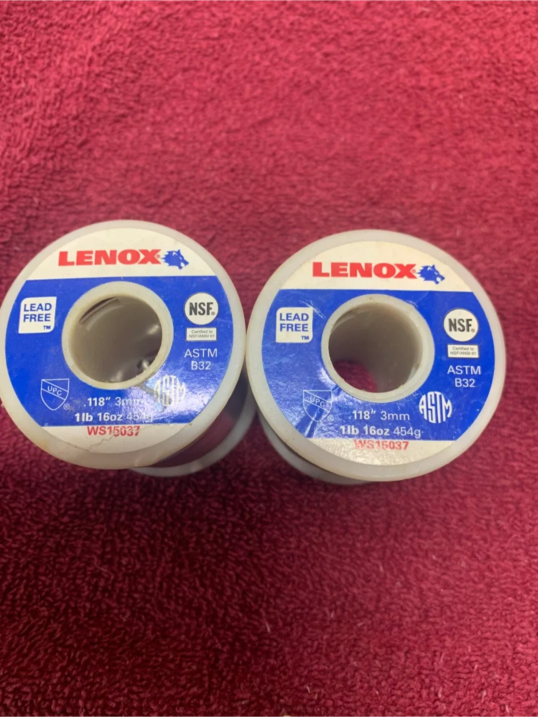 SOLDER — 1 POUND SPOOLS image indicator(2)