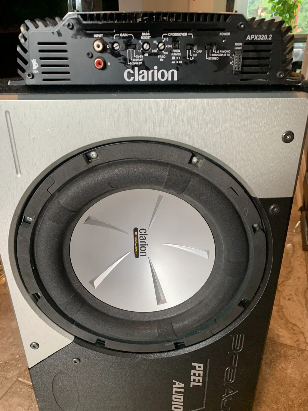 Clarion ProAudio APX320.2 Car Amplifier and subwoofer image indicator(4)
