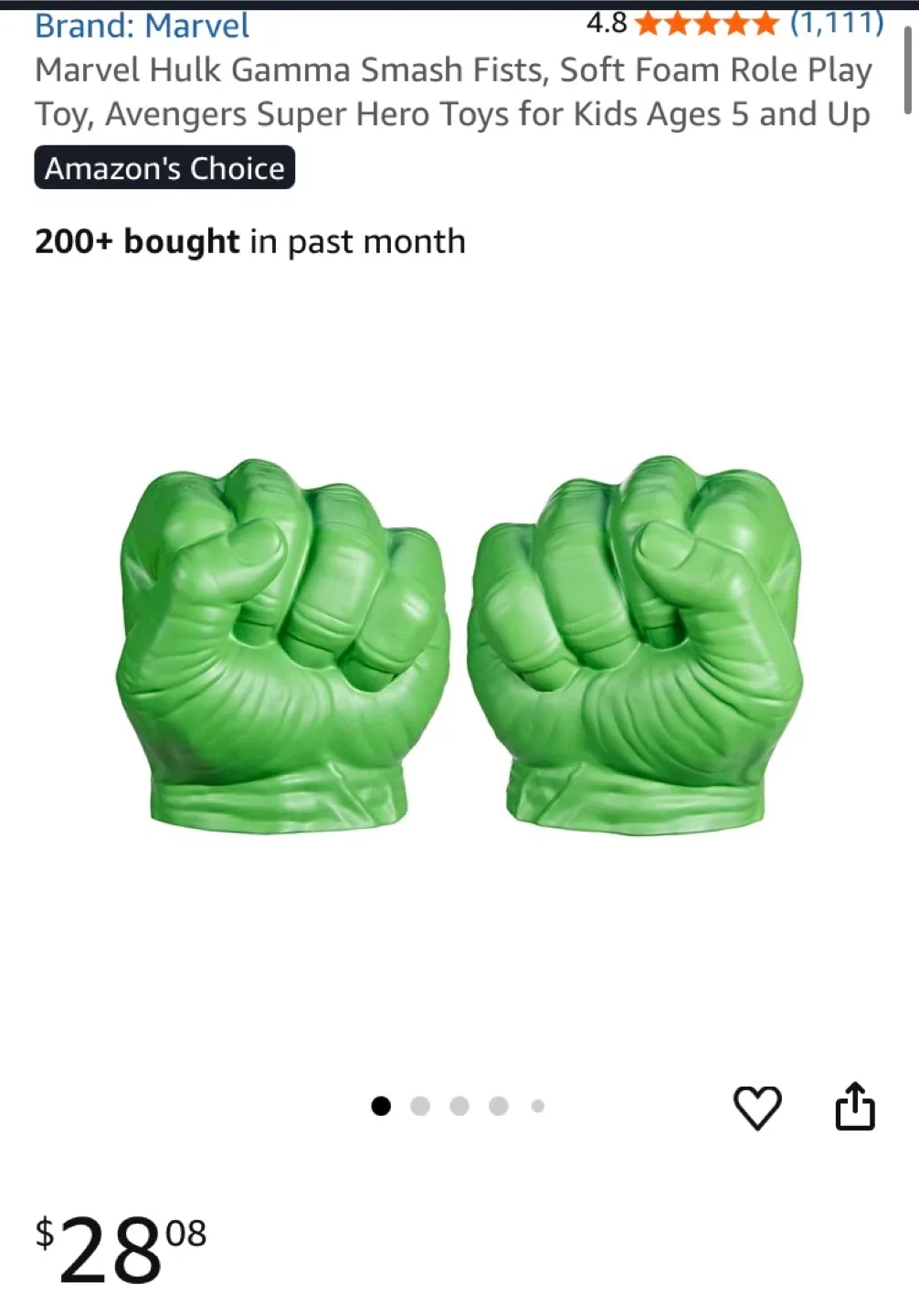 Marvel Avengers Hulk Smash Fists - Ages 5+ image indicator(2)