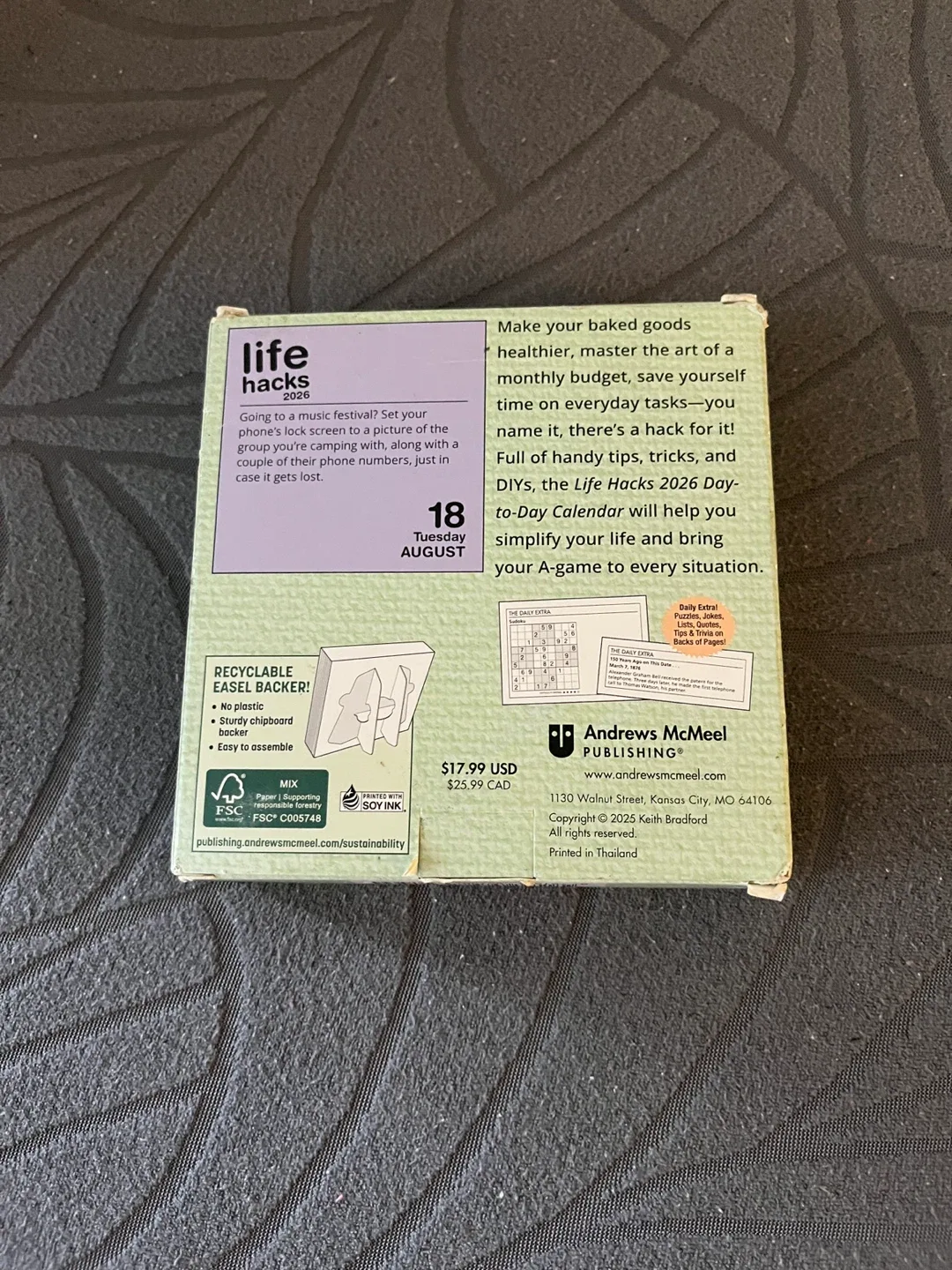 Life Hacks 2026 Day-to-Day Calendar image indicator(2)