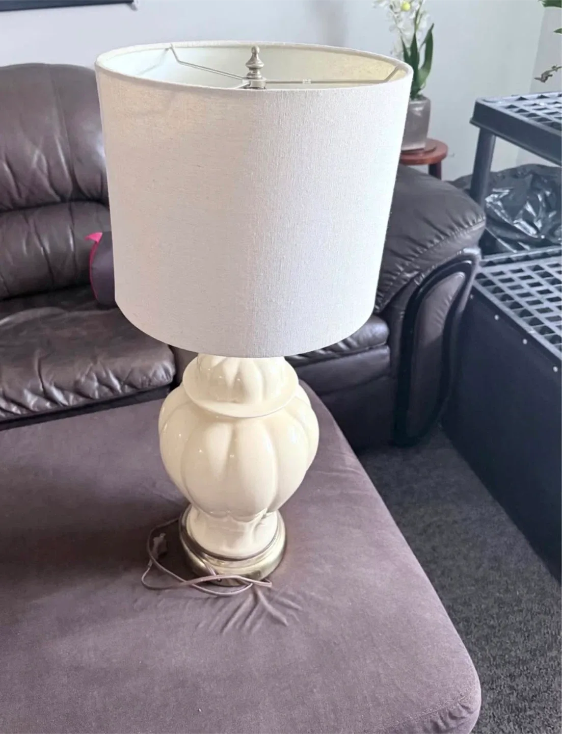 Cream Ceramic Table Lamps - Set of 2 thumbnail