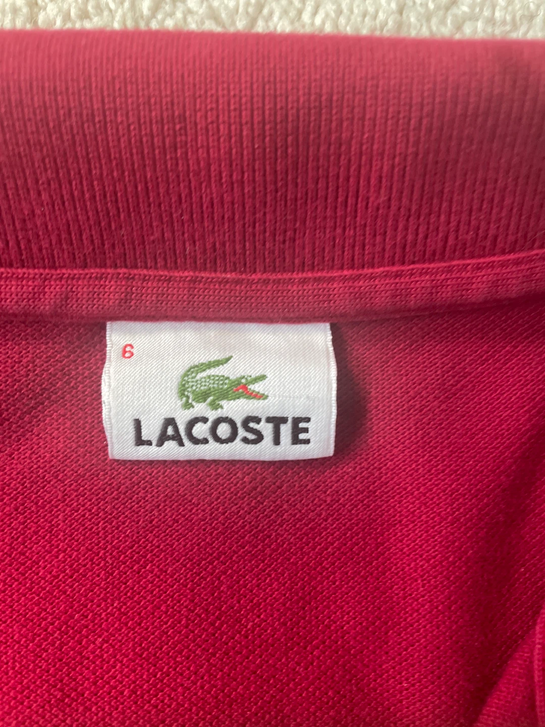 Maroon lacoste polo ling sleeve - photo 3