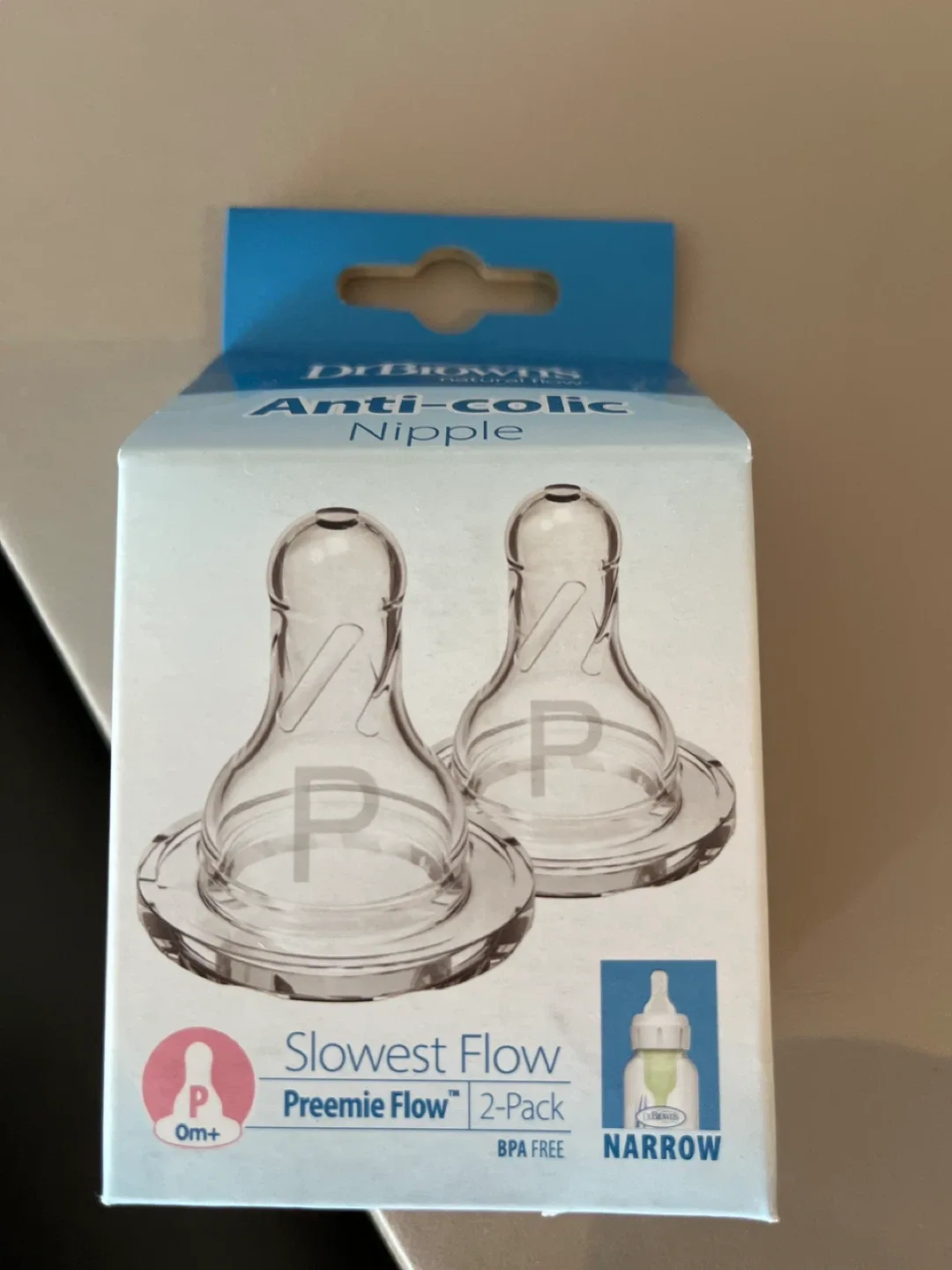 Dr. Brown's Anti-Colic Preemie Flow Nipples (2-Pack) thumbnail