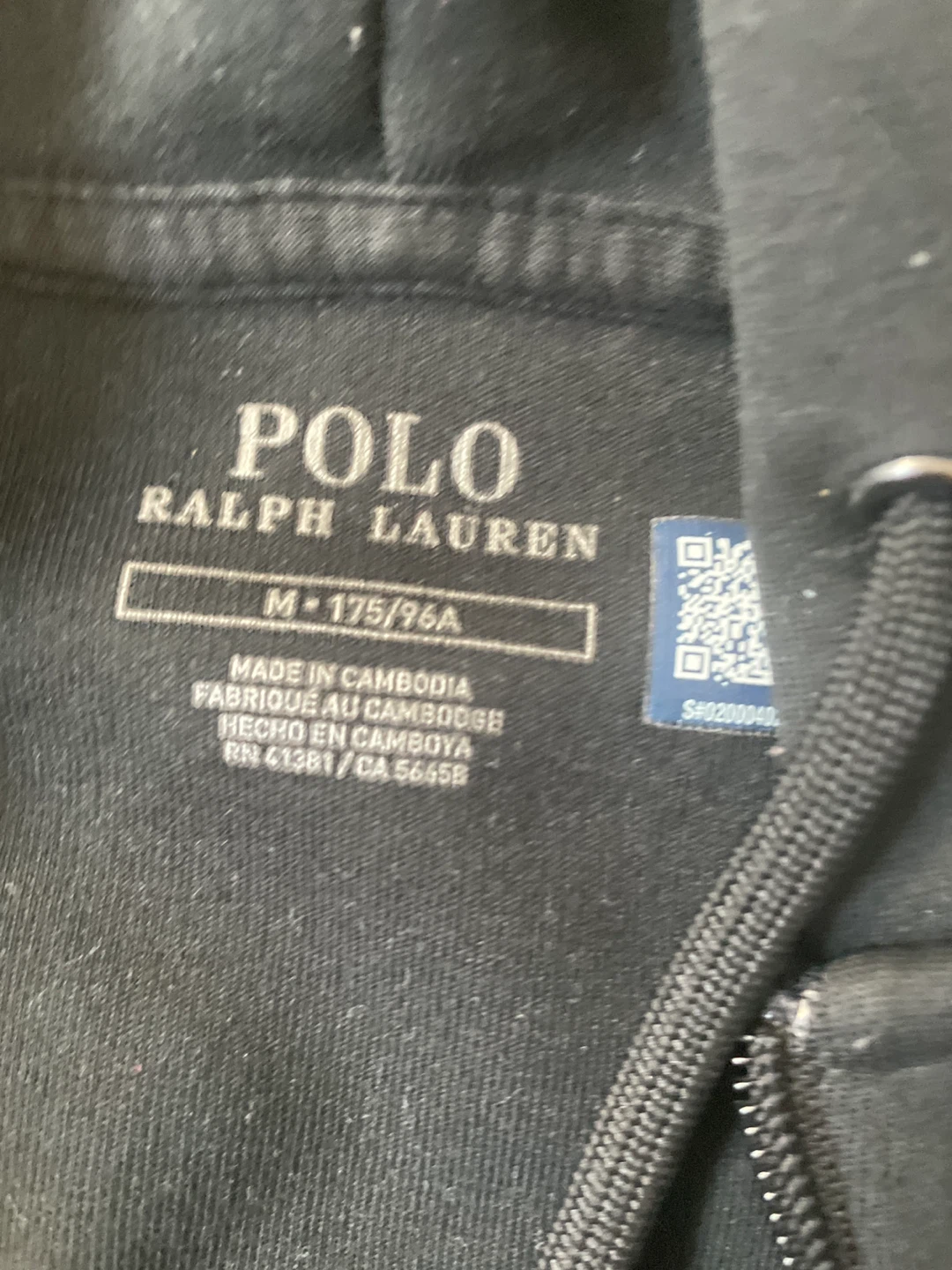 Black polo zip up - photo 4