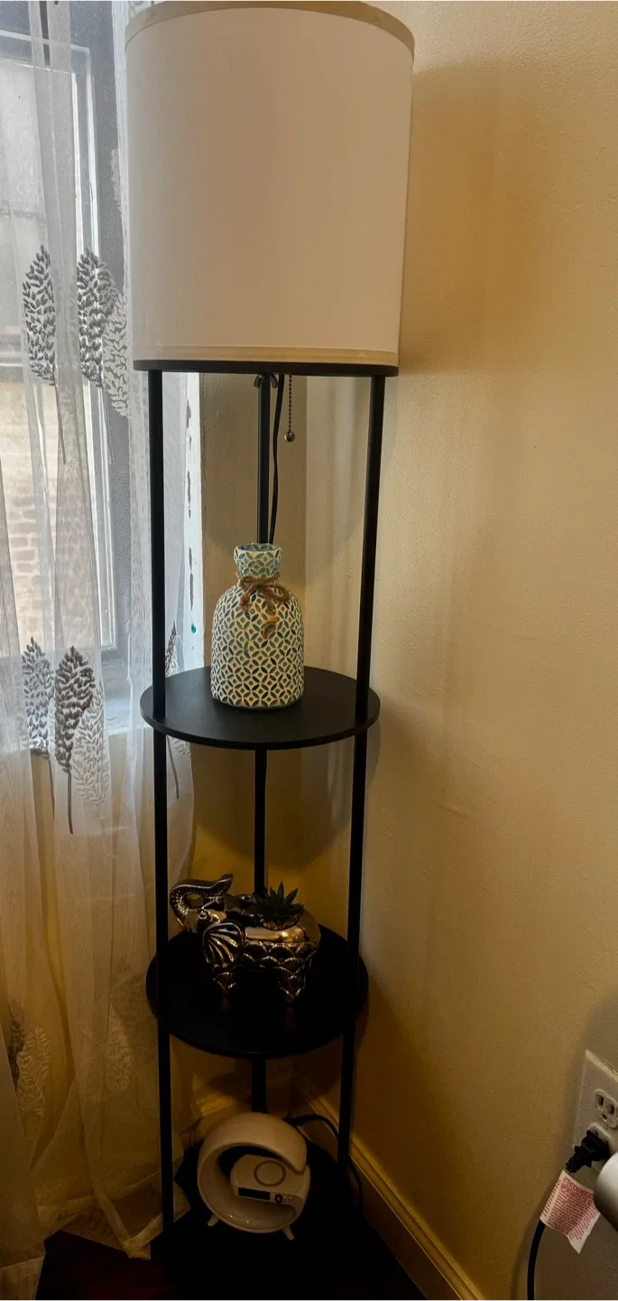 Shelf Floor Lamp - Black Metal image indicator(3)