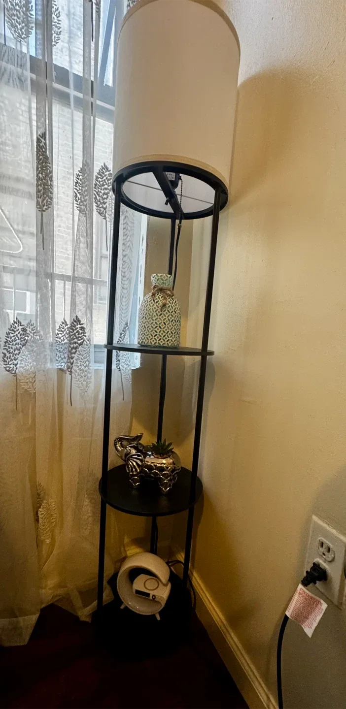 Shelf Floor Lamp - Black Metal image indicator(2)