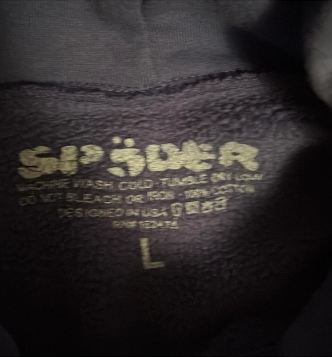 SP5DER Hoodie - Size L - Blue - photo 2