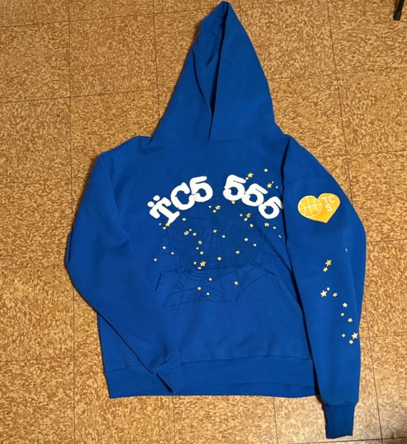 SP5DER Hoodie - Size L - Blue