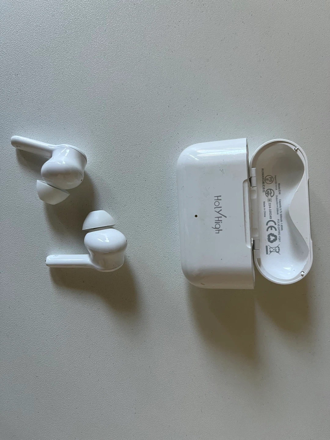 HolyHigh White Wireless Earbuds