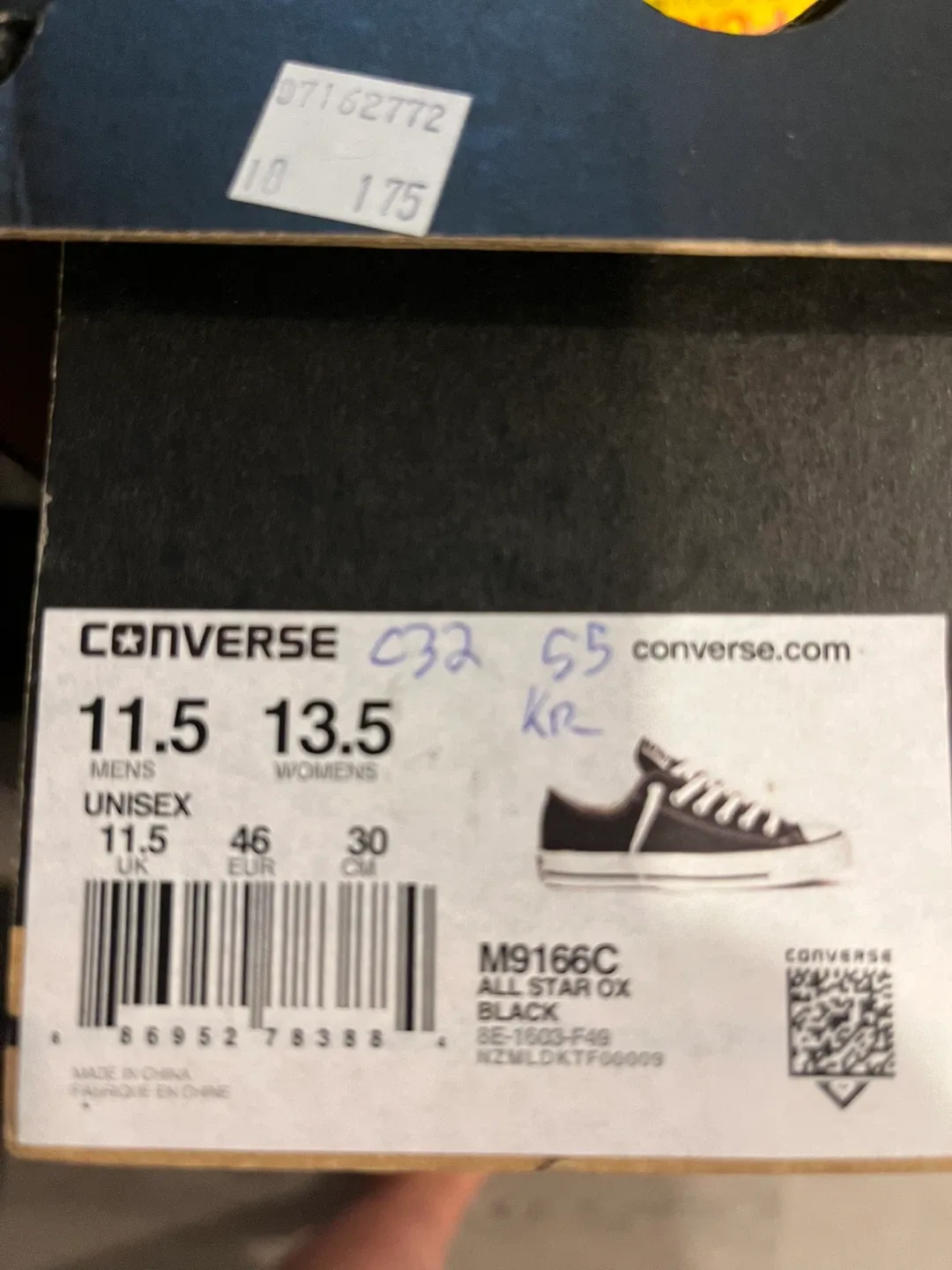 Converse All Star OX Black, Unisex 11.5 image indicator(3)