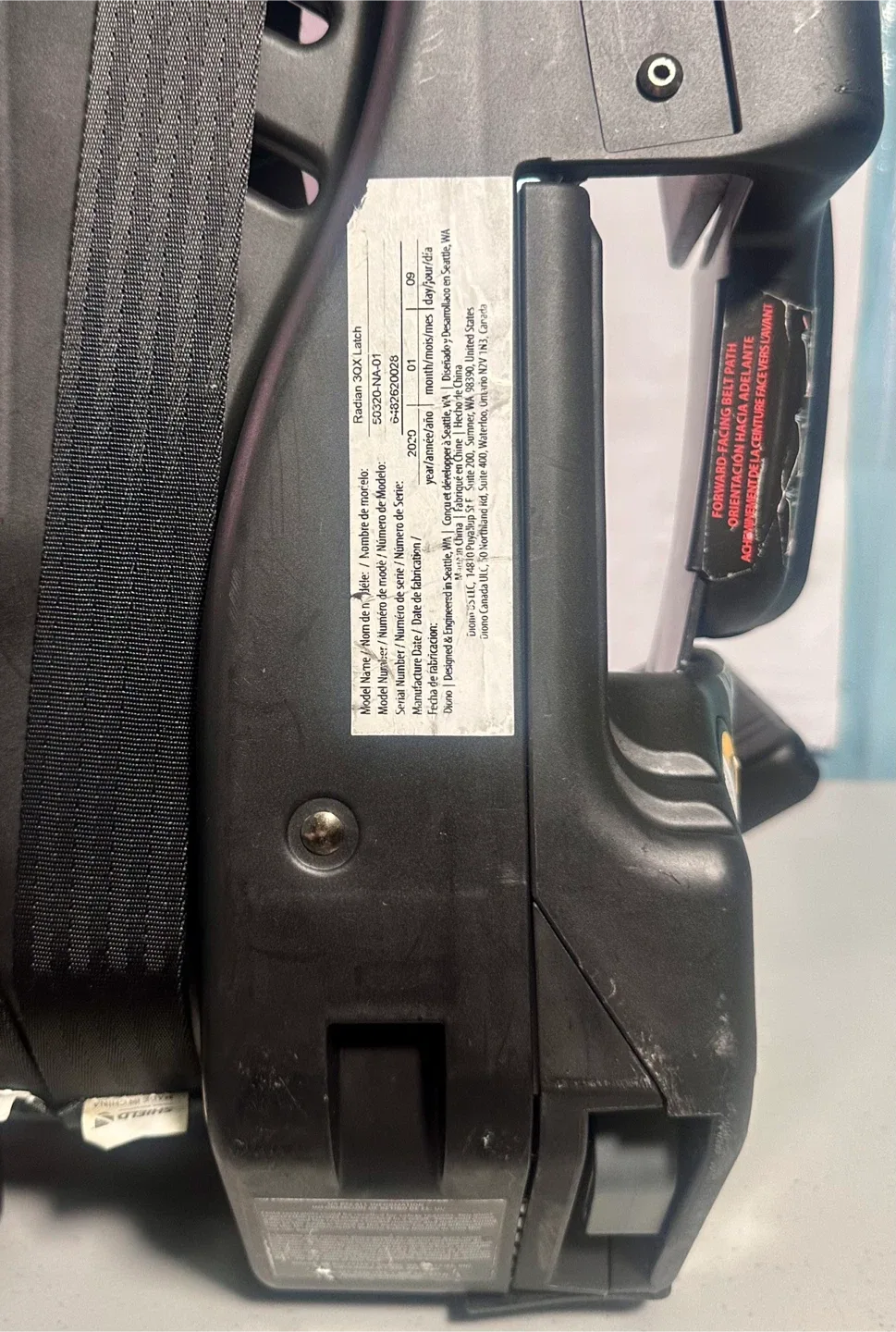 Diono Radian 3QX Safe Plus image indicator(5)