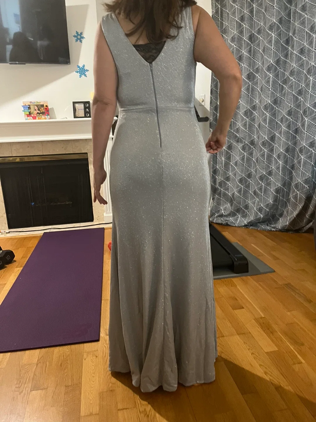 Silver Formal Gown image indicator(2)