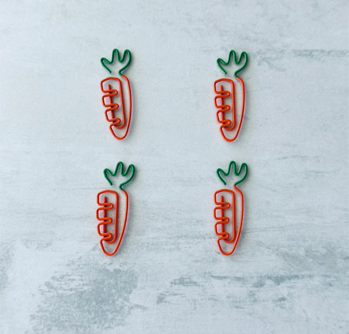 🧡 Carrot paper clips 4 pcs thumbnail