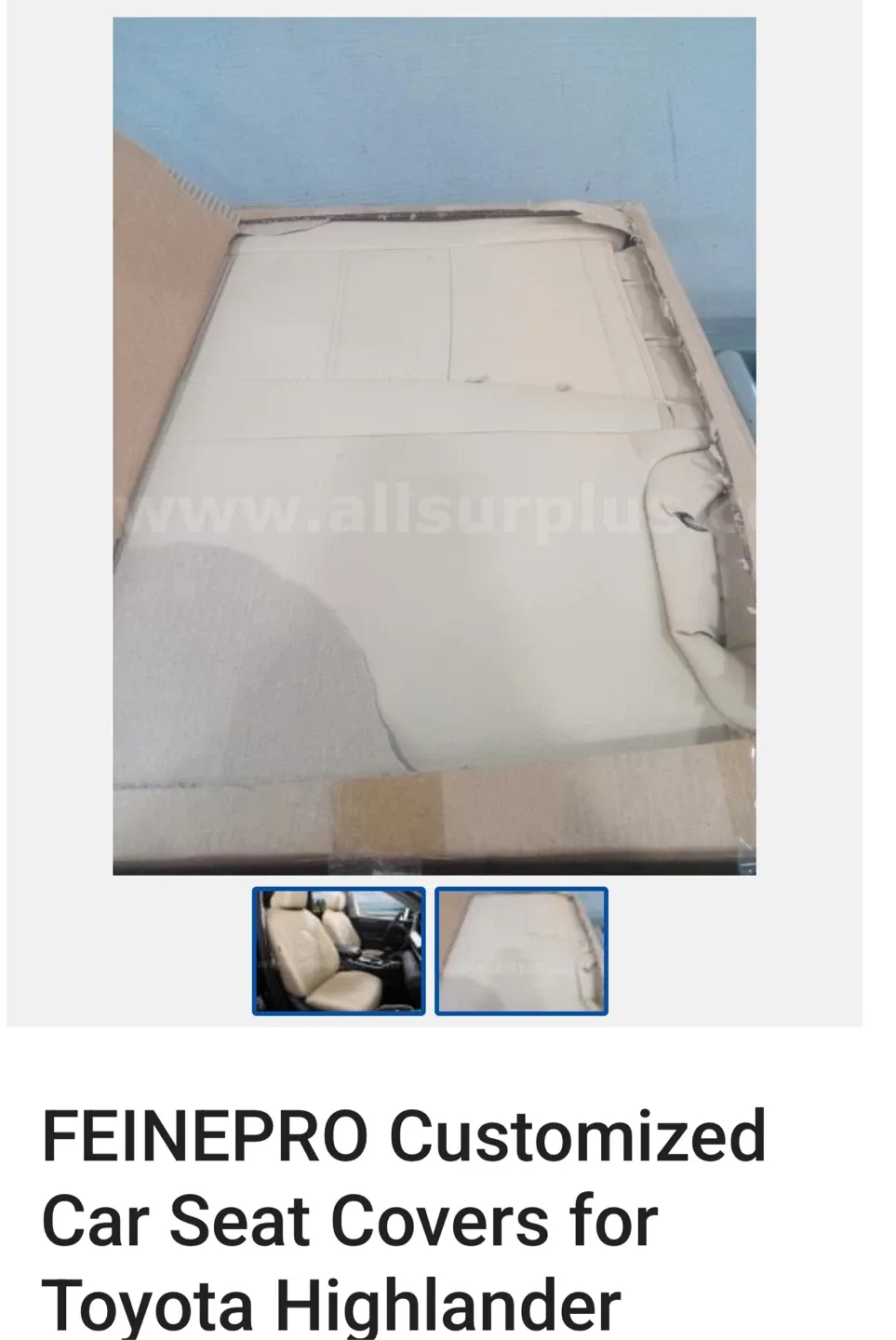 FEINEPRO Car Seat Covers for Toyota Highlander image indicator(2)