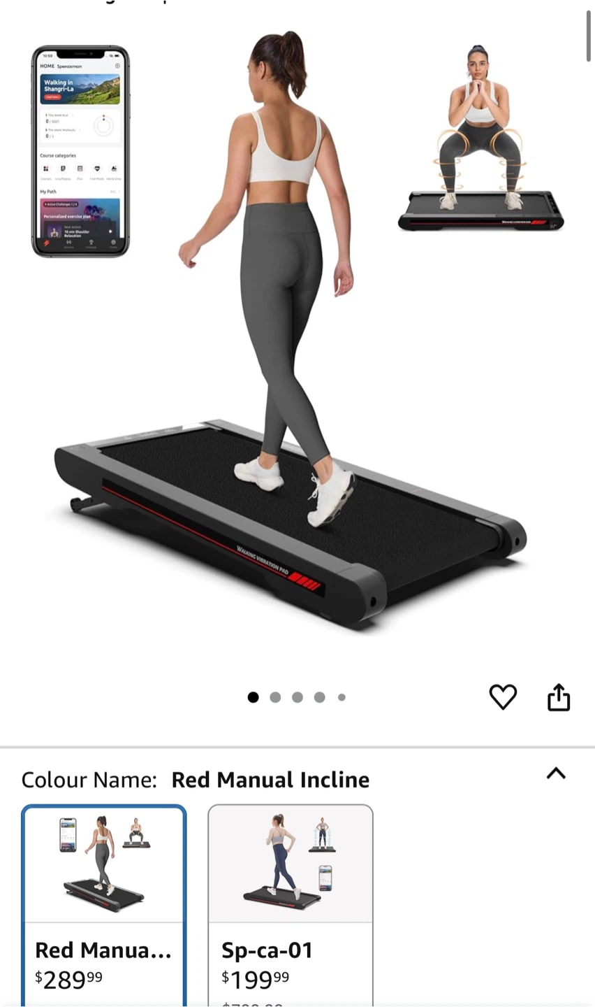 4 in 1 Walking Vibration Pad Treadmill
