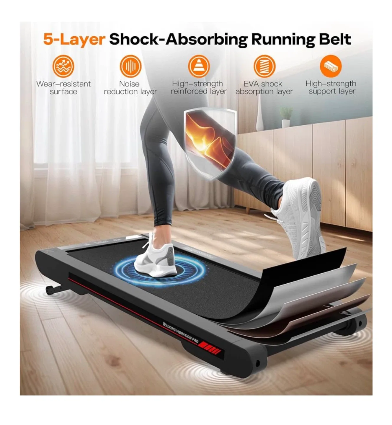 4 in 1 Walking Vibration Pad Treadmill image indicator(6)