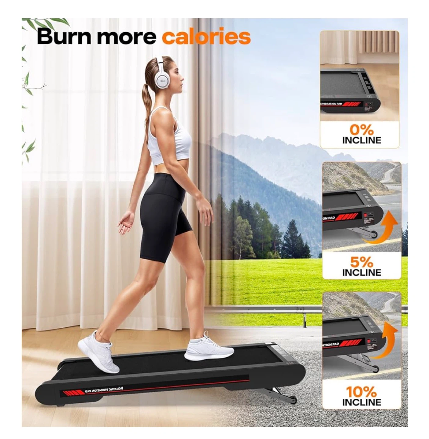 4 in 1 Walking Vibration Pad Treadmill - photo 4