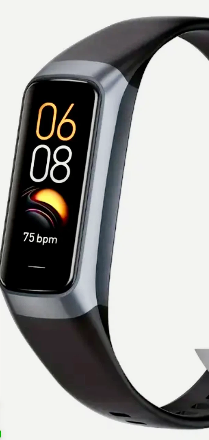 Black Fitness Tracker with  2 extra bands
