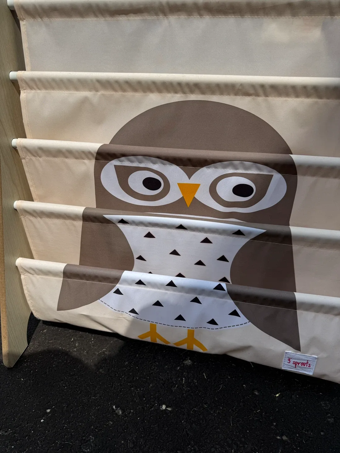 3 Sprouts Kids Book Rack - Owl Design image indicator(2)