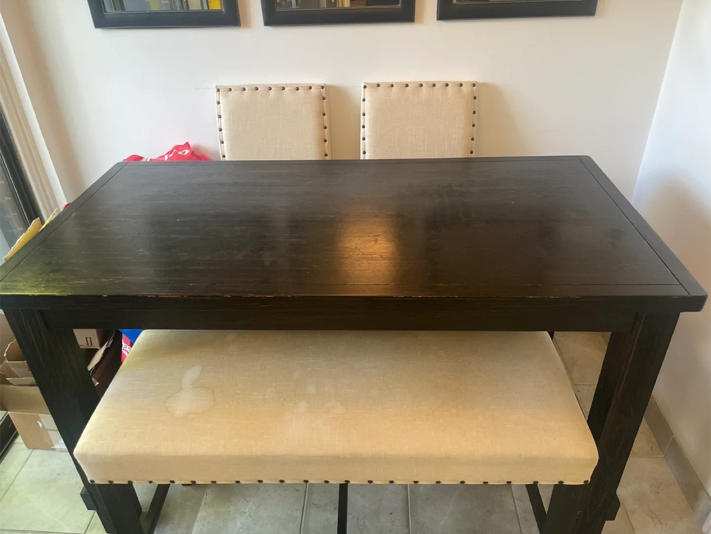 Dining Table with 2 Chairs and Bench thumbnail