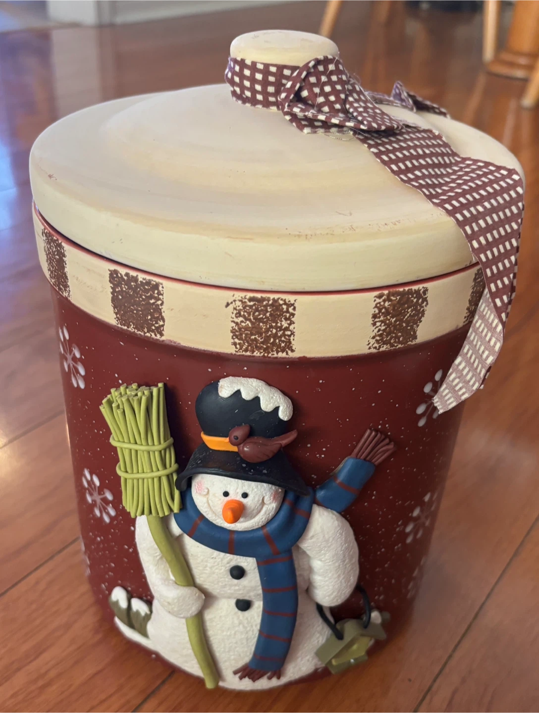 Snowman Cookie Jar - The Lifestyles Collection ❤️