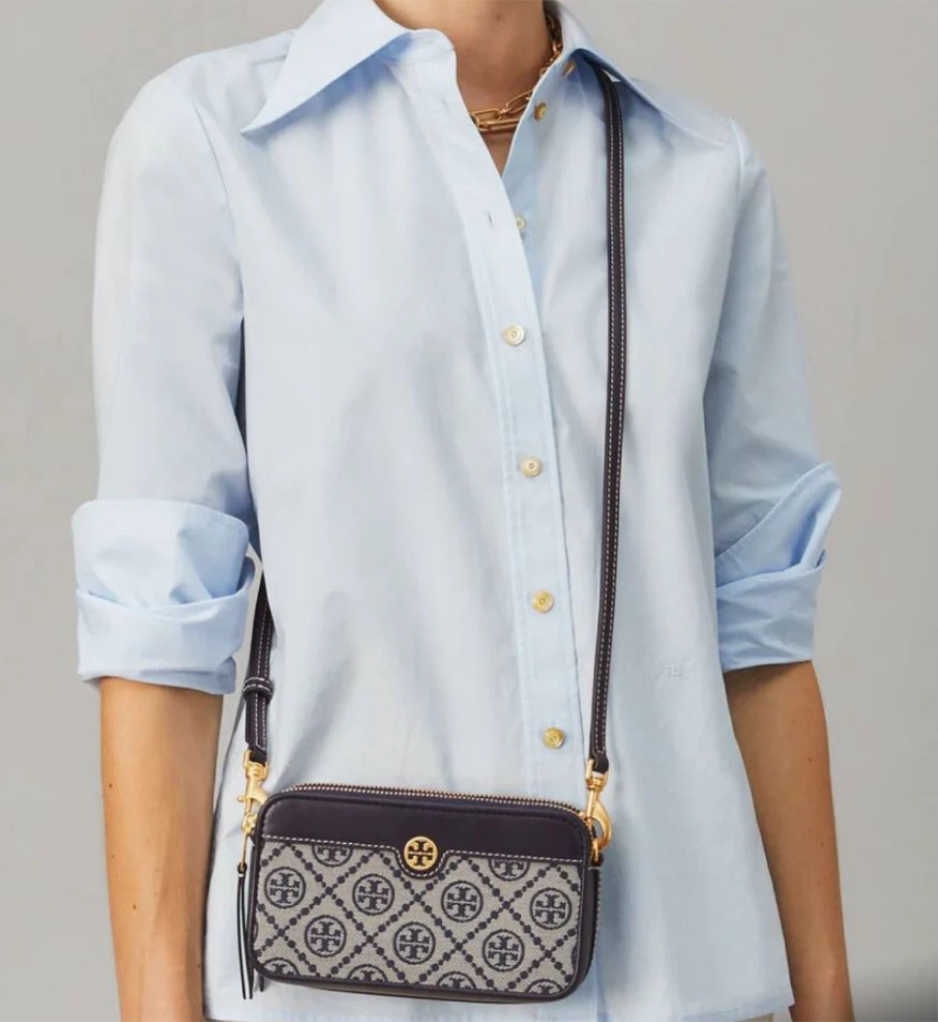 Tory Burch T Monogram Jacquard Camera Bag