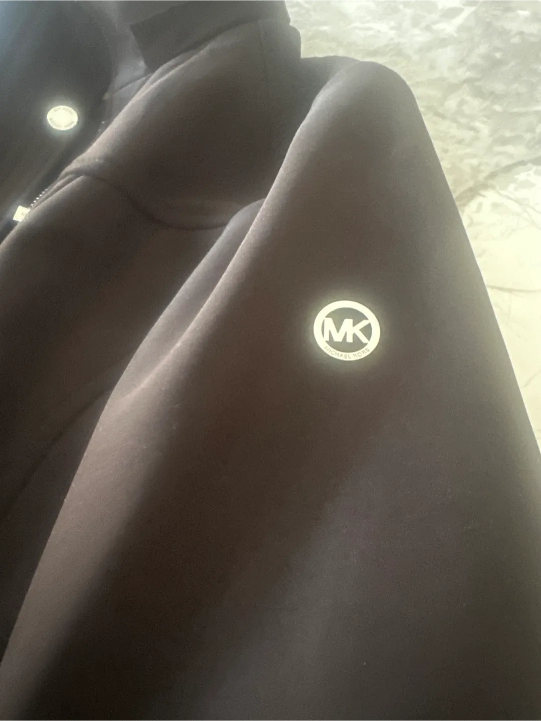 Michael Kors Black Belted Coat image indicator(2)