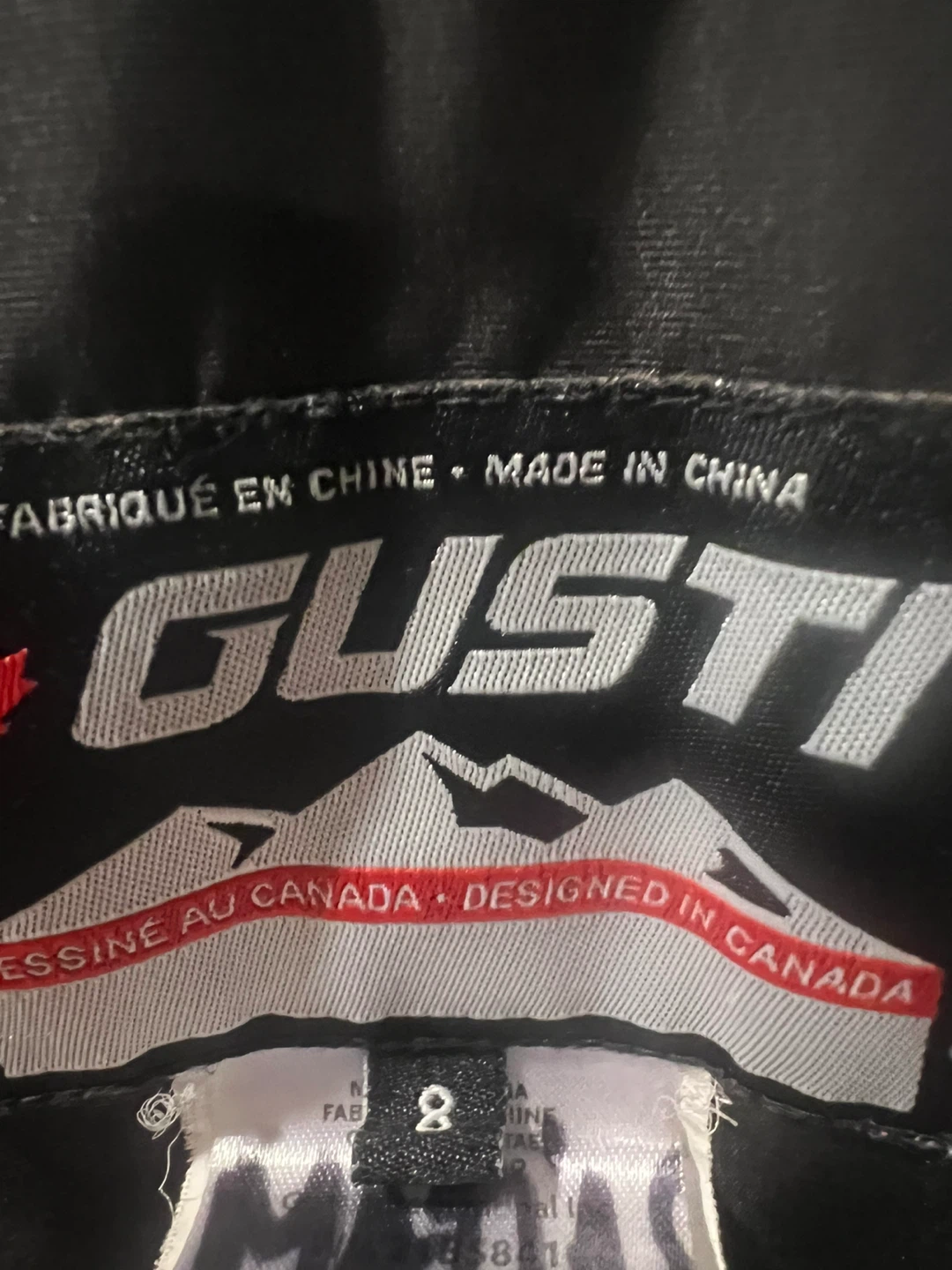 Gusti Black Snow Pants - Size 8 - photo 2