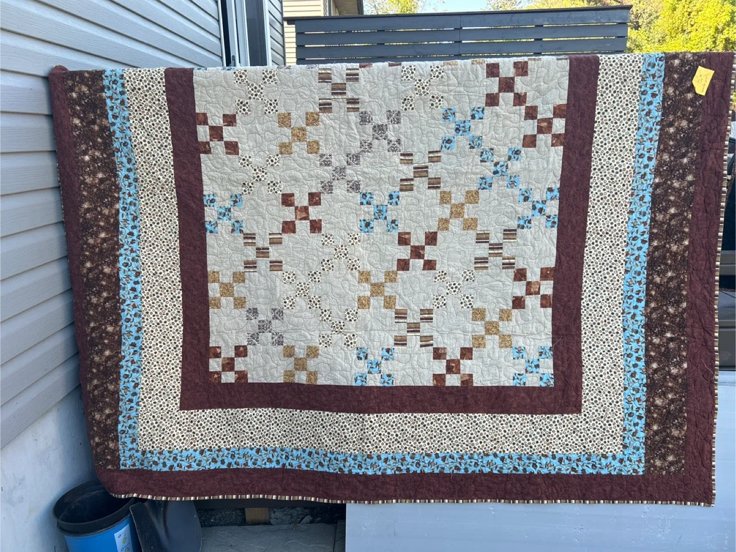 3 Handmade Quilted Blanket 🧡 Pending pick up