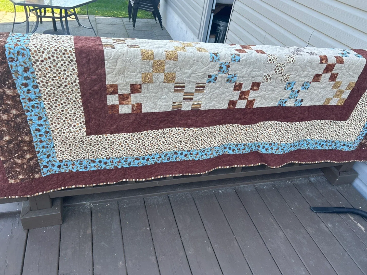 3 Handmade Quilted Blanket 🧡 Pending pick up image indicator(5)