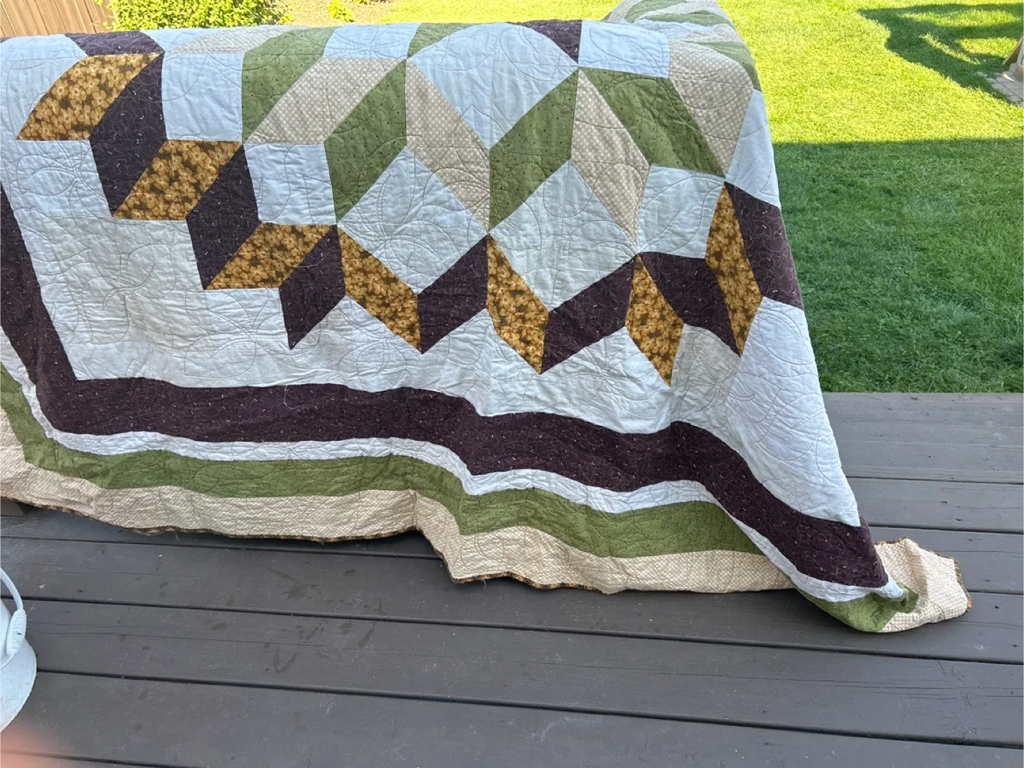 3 Handmade Quilted Blanket 🧡 Pending pick up image indicator(6)