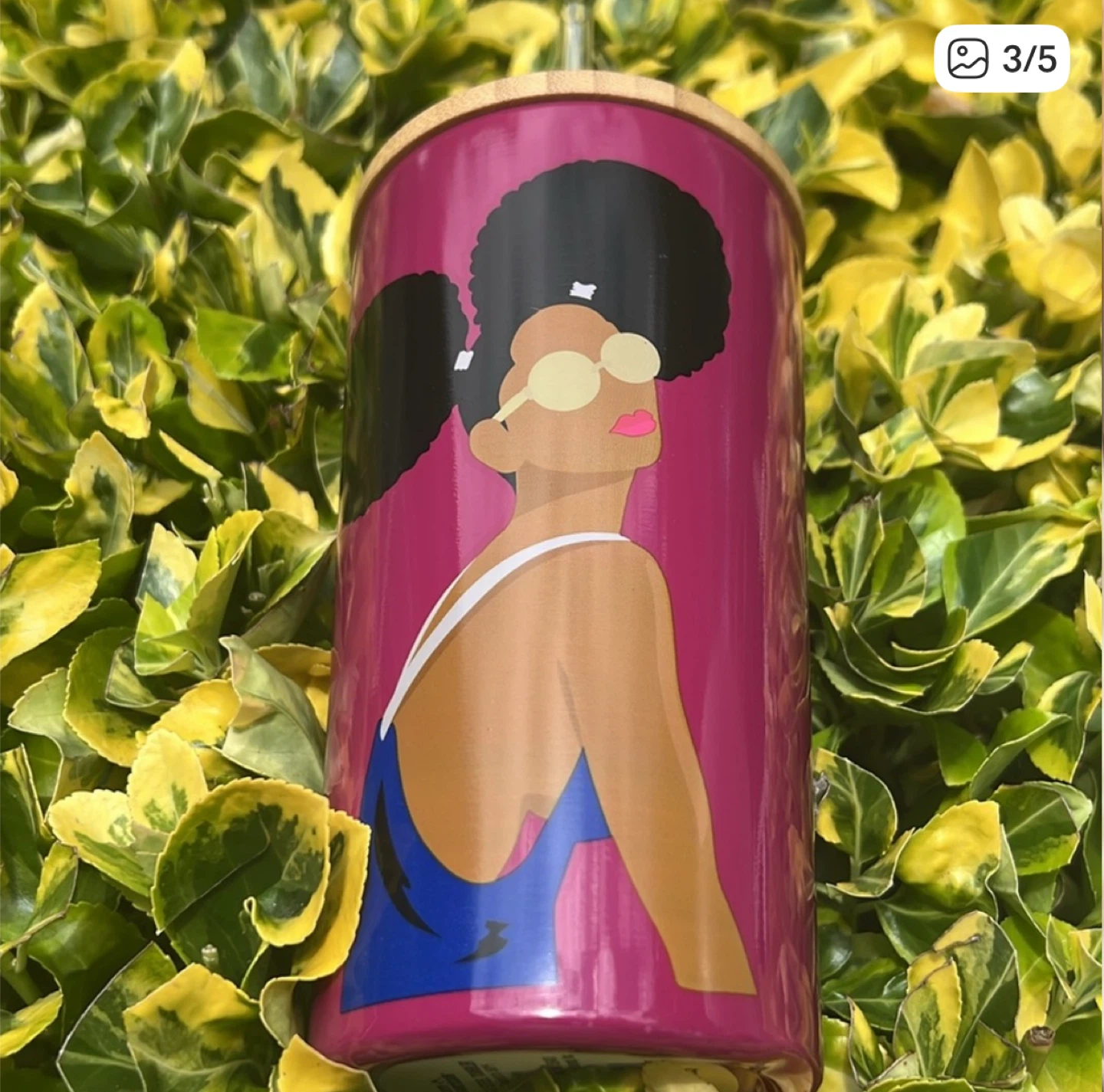❤️ African-American Art Stainless Steel Tumbler 17.5oz - photo 2