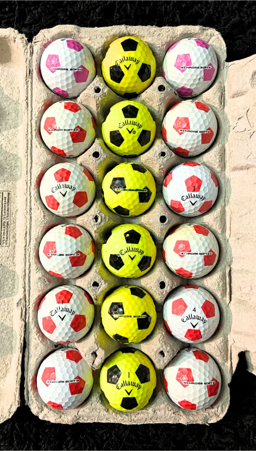 18 Callaway Chrome Soft Truvis Golf Balls - photo 2