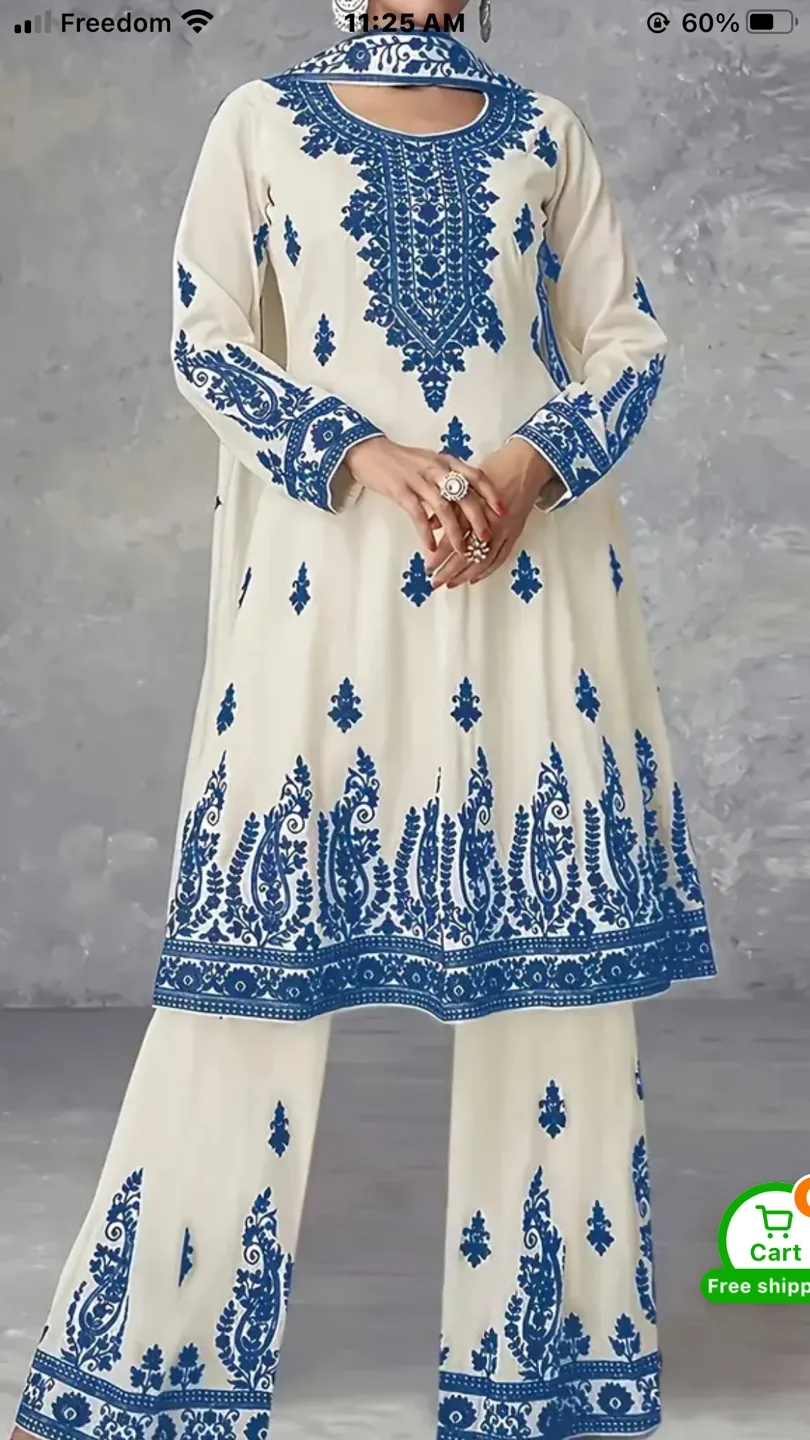 Embroidered Salwar Kameez Suit image indicator(2)