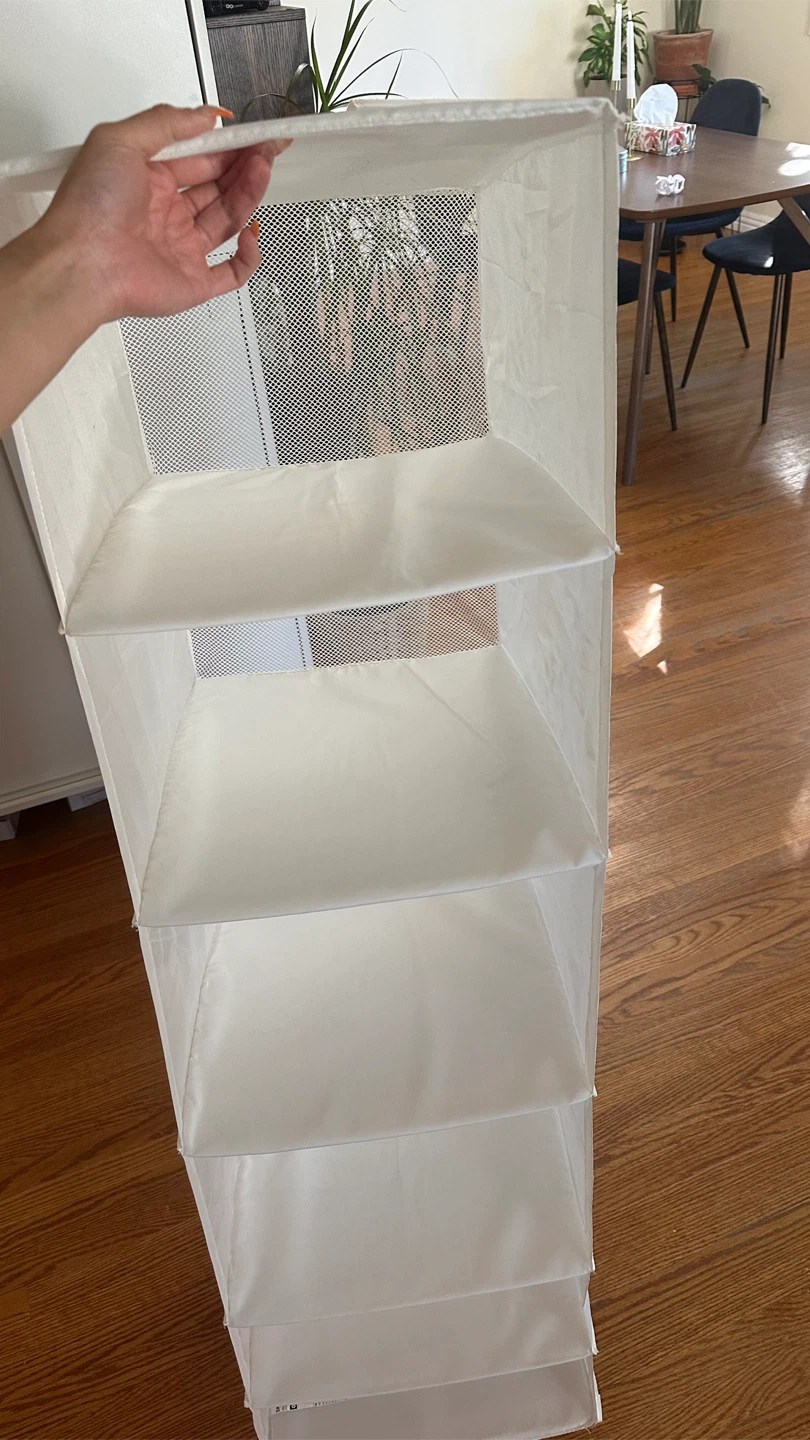 White Hanging Closet Organizer - Like New! - photo 2