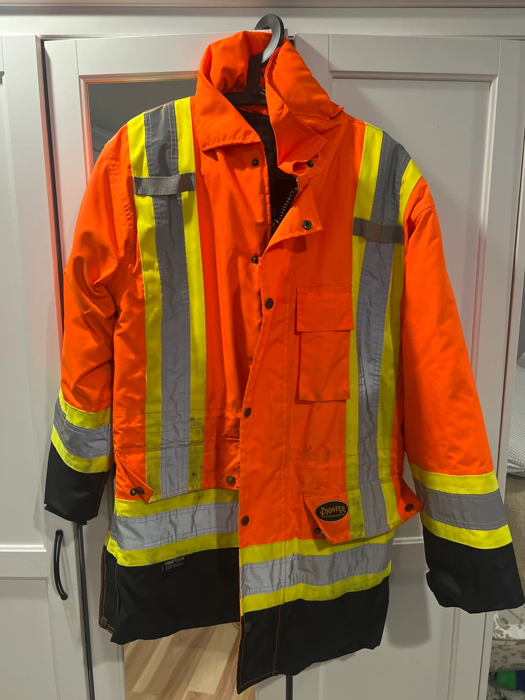 Pioneer Orange High Visibility Safety Parka - Size M