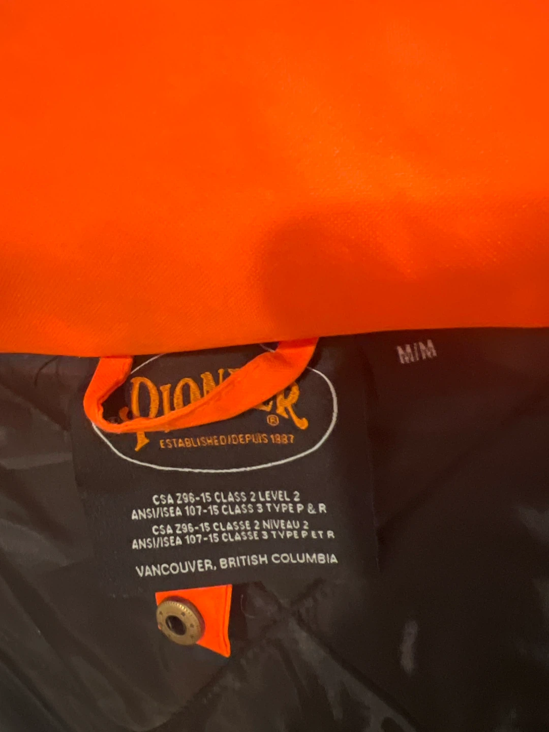 Pioneer Orange High Visibility Safety Parka - Size M - photo 3
